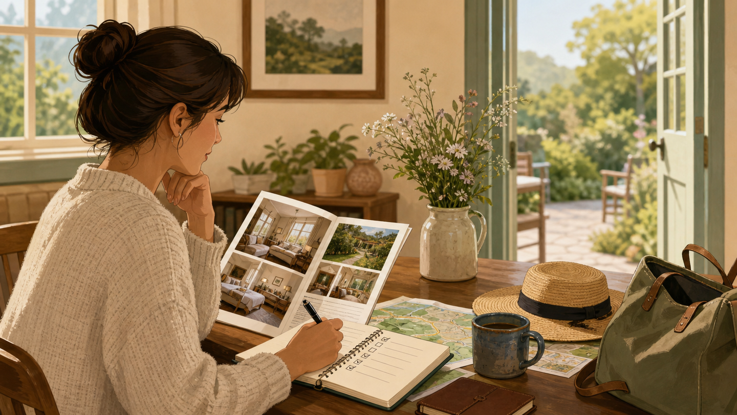Supporting editorial scene for How to Choose and Enjoy a Bed-and-Breakfast Stay